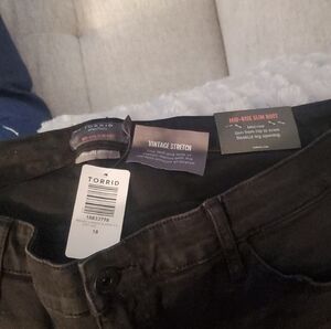 torrid Black High-Rise Slim Boot Jeans